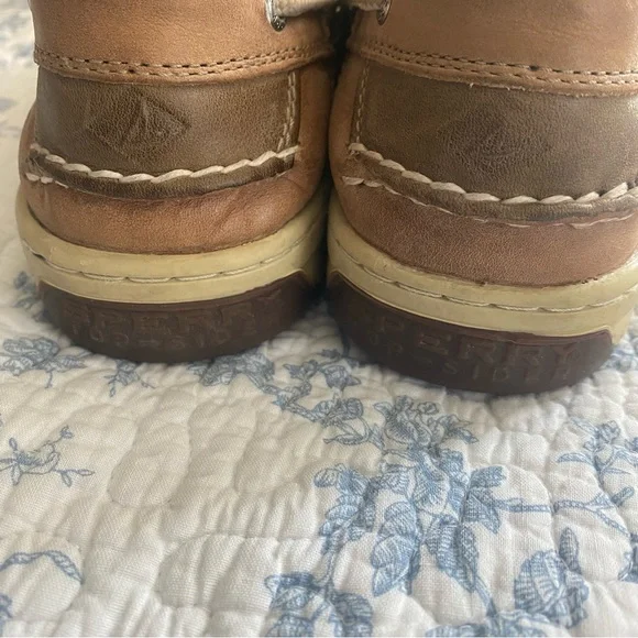 Sperry Men’s Billfish 3-Eye Top Sider Leather Boat Shoe Cognac Size 11 - Picture 3 of 9